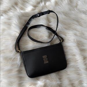 Cartier Black Leather Shoulder Bag